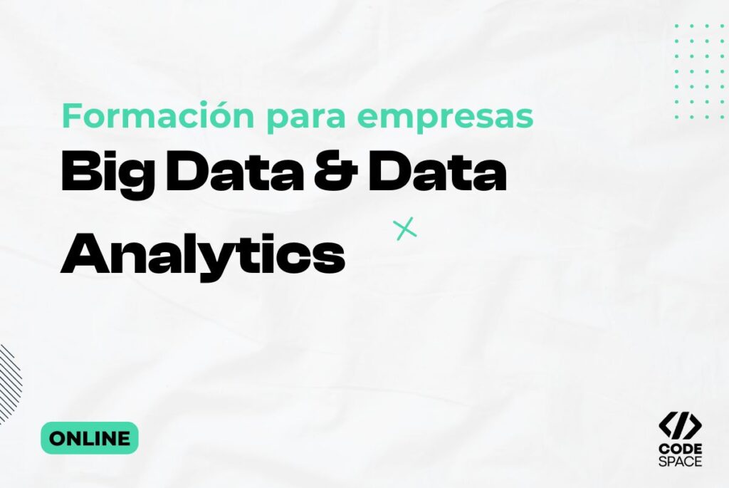 Portada del curso de big data de la formación para empresa de CODE SPACE