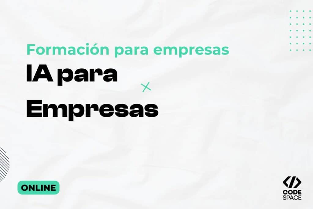 Portada del curso de IA para empresas de la formación para empresa de CODE SPACE