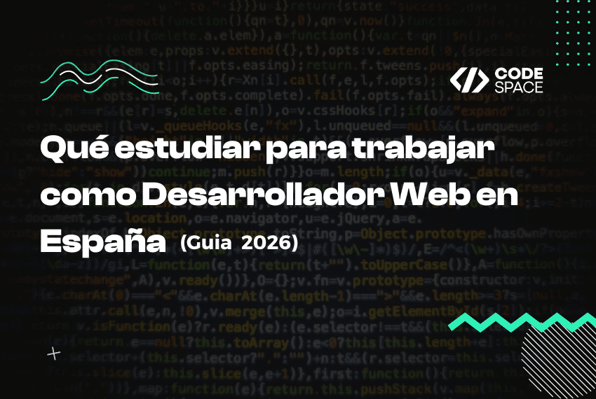 qué estudiar para trabajar como desarrollador web en España